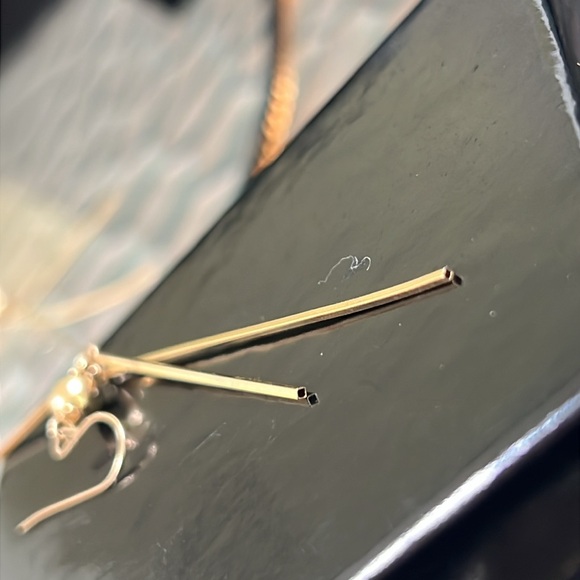 14k Dangle Earrings - Picture 4 of 5